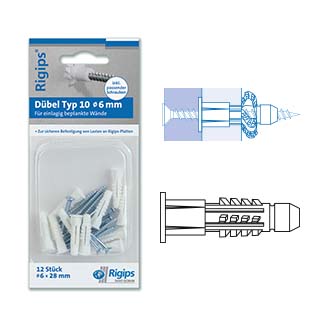 Rigips Dübel Typ 10