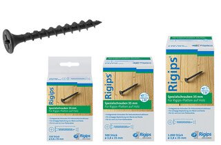 Rigips Spezialschrauben 35 mm für Rigips-Platten auf Holz